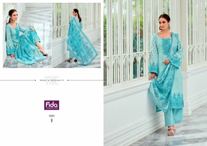 Posheeda By Fida Printed Karachi Cotton Dress Material Export In India
